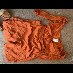 Windsor Burnt orange Romper size Medium